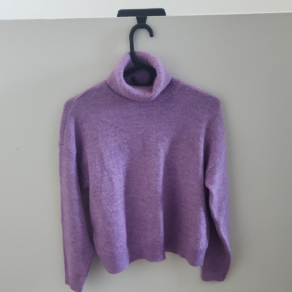 On 34th Cozy Purple Turtleneck Sweater